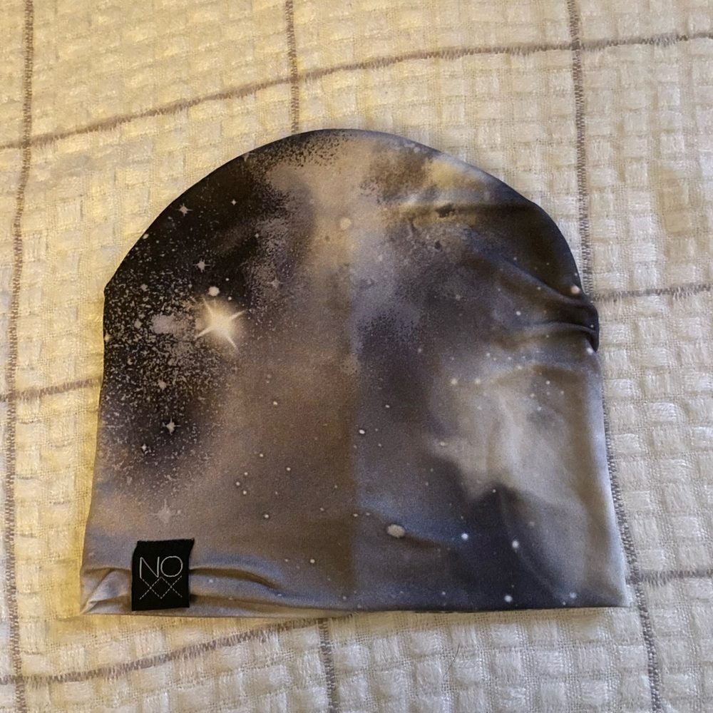 Galaxy Beanie Set - Black and Gray - Picture 2 of 3